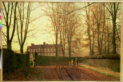 Yendo a la iglesia, 1880 de John Atkinson Grimshaw