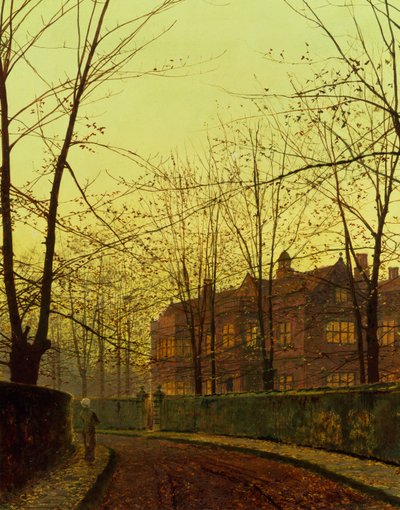 Otoño dorado (óleo sobre lienzo) de John Atkinson Grimshaw