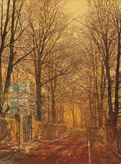 En el Dorado Viejo Tiempo de John Atkinson Grimshaw