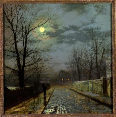 Camino en Cheshire de John Atkinson Grimshaw