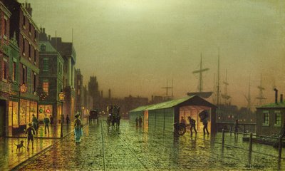 Muelles de Liverpool de John Atkinson Grimshaw