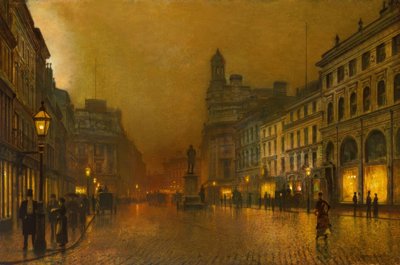 Manchester, Plaza de St. Ann de John Atkinson Grimshaw