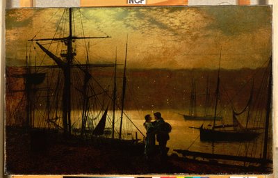 Rumbo al exterior - vista de Whitby de John Atkinson Grimshaw