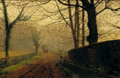 Parque Stapleton, cerca de Pontrefact, Leeds de John Atkinson Grimshaw