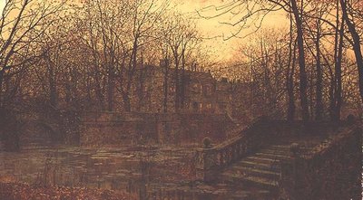 La granja con foso de John Atkinson Grimshaw