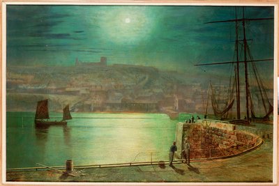 Puerto de Whitby a la Luz de la Luna, 1870 de John Atkinson Grimshaw