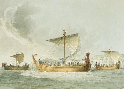 Barcos de Guillermo el Conquistador de John Augustus (after) Atkinson