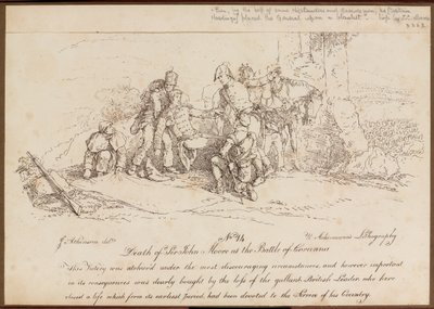 Muerte de Sir John Moore en la Batalla de Corunna, 16 de Enero de 1809 de John Augustus Atkinson