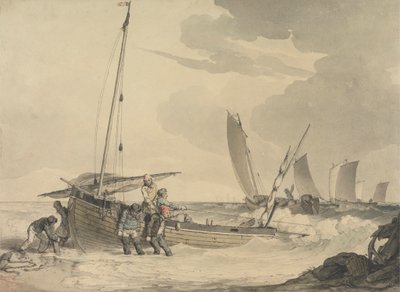 Pescador en alta mar de John Augustus Atkinson