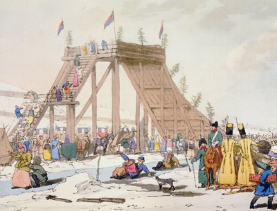 Colina de hielo, publicado 1804 de John Augustus Atkinson