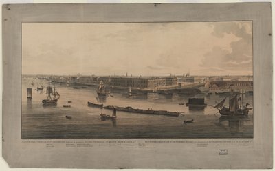 Vista panorámica de San Petersburgo, Entre 1805 y 1807 de John Augustus Atkinson