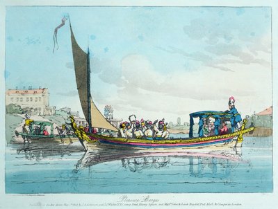 Barcazas de placer, 1803 de John Augustus Atkinson