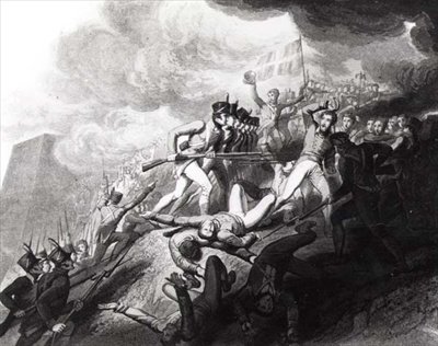 El asalto de San Sebastián, 31 de agosto de 1813 de John Augustus after Atkinson