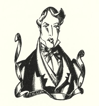 Ilustración de Finis para Don Juan de Lord Byron (litografía) de John Austen