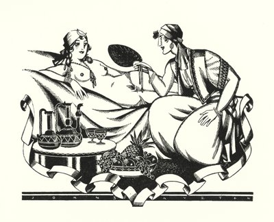 Ilustración para Don Juan de Lord Byron (litografía) de John Austen