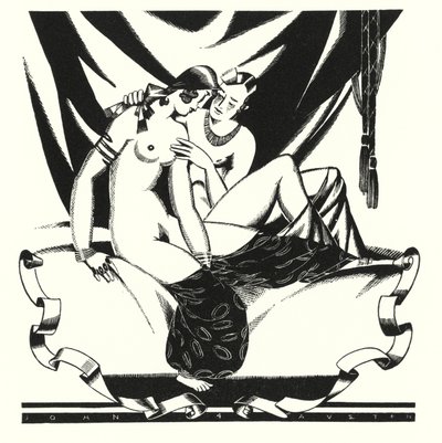 Ilustración para Don Juan de Lord Byron (litografía) de John Austen