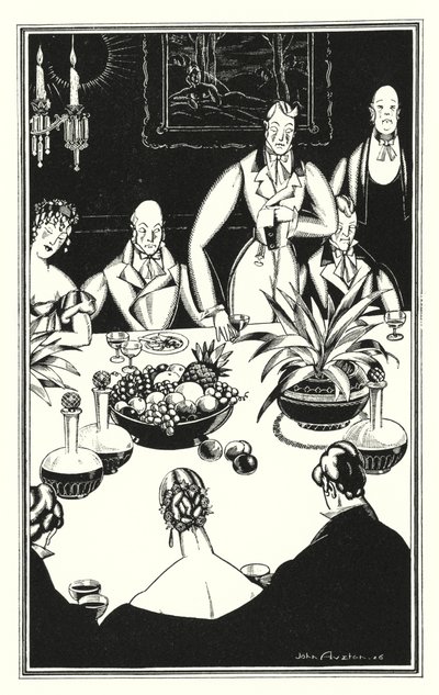 Ilustración para Don Juan de Lord Byron: La hora más lúgubre, que surge de las tristes veinticuatro (litografía) de John Austen