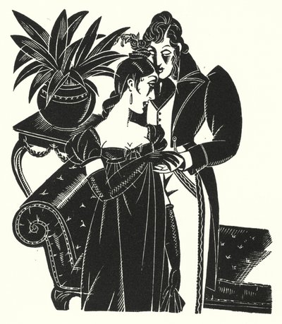 Ilustración para Madame Bovary de Gustave Flaubert (litografía) de John Austen