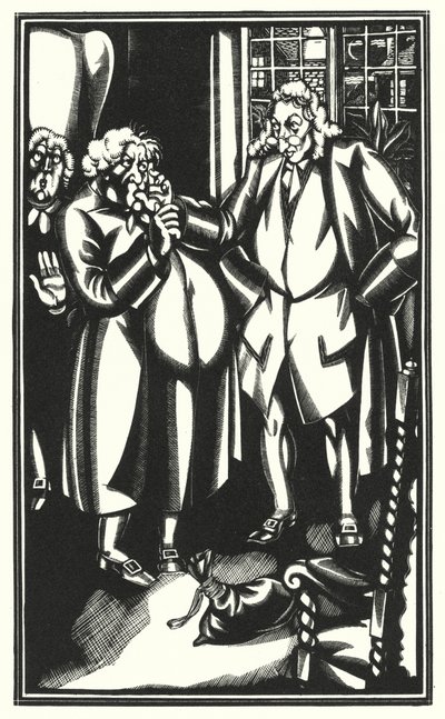Ilustración para Tristram Shandy de Laurence Sterne (litografía) de John Austen