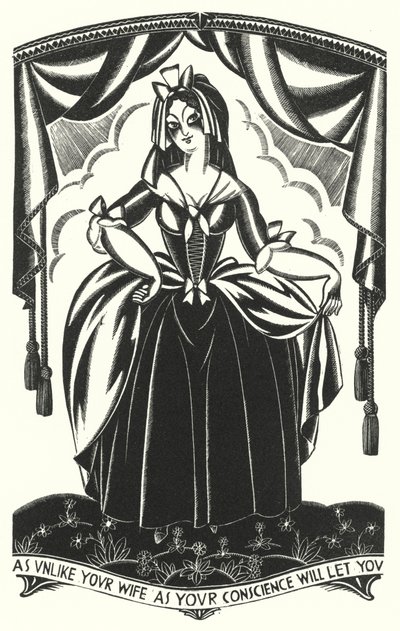Ilustración para Tristram Shandy de Laurence Sterne (litografía) de John Austen
