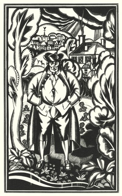 Ilustración para Tristram Shandy de Laurence Sterne (litografía) de John Austen