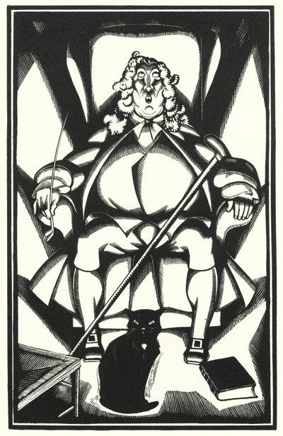Ilustración para Tristram Shandy de Laurence Sterne (litografía) de John Austen