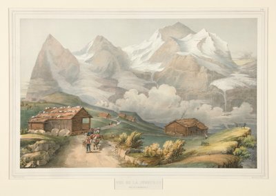 Vista de la Jungfrau desde el Wengernalp de John Bachmann