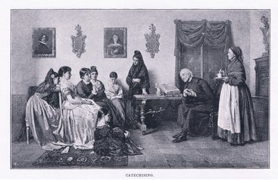 Catequización, de The Magazine of Art 1893, Cassell and Company de John Bagnold Burgess