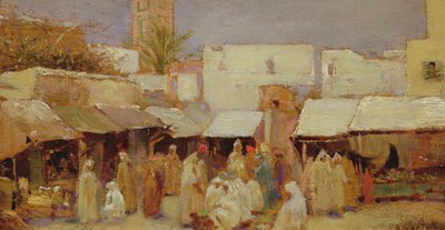 Plaza del Mercado, Tánger de John Bagnold Burgess