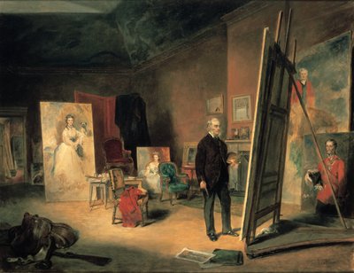 Retrato de Sir Francis Grant en su estudio, 1866 de John Ballantyne