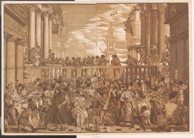 Boda en Caná Obras de arte de maestros venecianos (título de la serie) Opera selectora (título de la serie) de John Baptist Jackson