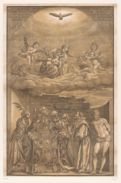 María en las nubes y seis santos
Obras de arte de maestros venecianos (título de la serie)
Opera selectiva (título de la serie) de John Baptist Jackson