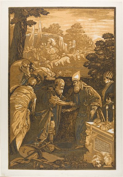 Melquisedec bendiciendo a Abraham, de Opera Selectoria de John Baptist Jackson