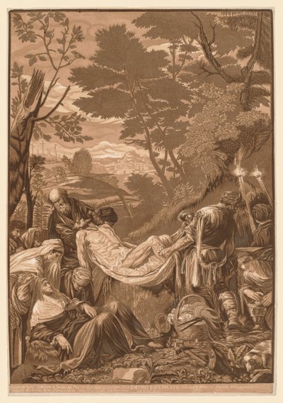 Conjunto veneciano: Entierro de Cristo de John Baptist Jackson