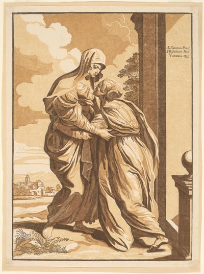 La visitación de John Baptist Jackson, after Annibale Carracci