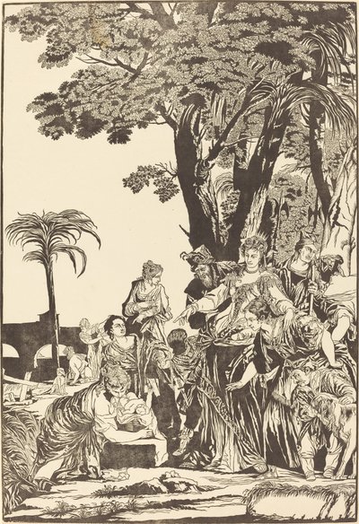 El Hallazgo de Moisés de John Baptist Jackson after Veronese