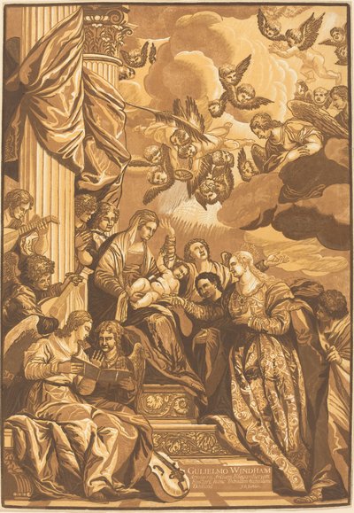 El matrimonio místico de Santa Catalina de John Baptist Jackson after Veronese
