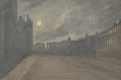 Calle Broad, Oxford, luna llena de John Baptist Malchair