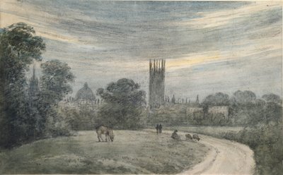 La entrada a Oxford desde Londres, de recuerdo, 16 de julio de 1790 de John Baptist Malchair