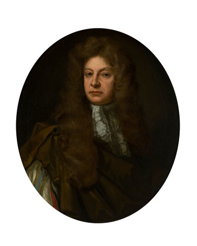 Retrato de medio cuerpo de Adam Urquhart con Jabot de encaje de John Baptist de (circle of) Medina