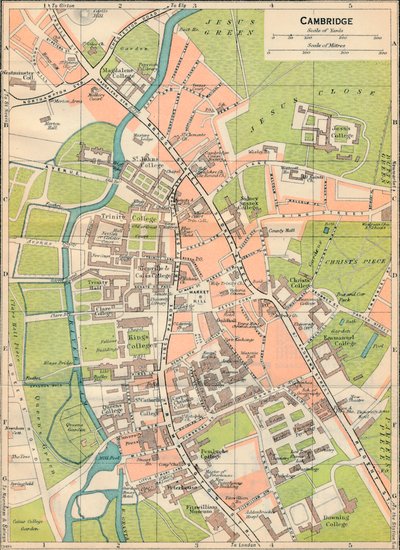 Cambridge, siglo XX de John Bartholomew