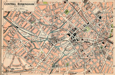 Centro de Birmingham, siglo XX de John Bartholomew