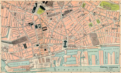 Centro de Liverpool, siglo XX de John Bartholomew