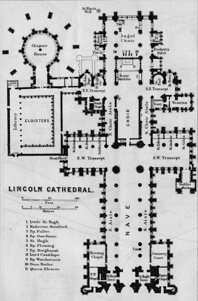 Catedral de Lincoln, siglo XX de John Bartholomew