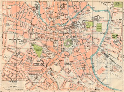 Norwich, siglo XX de John Bartholomew