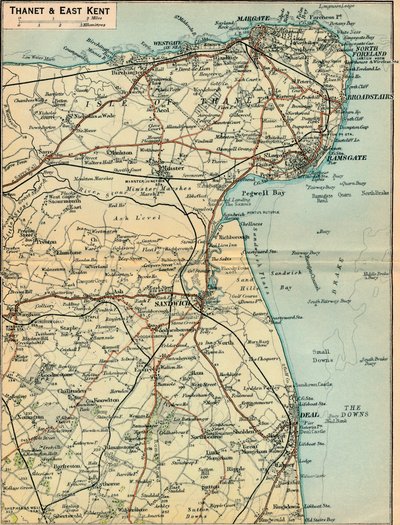 Thanet y East Kent, siglo XX de John Bartholomew