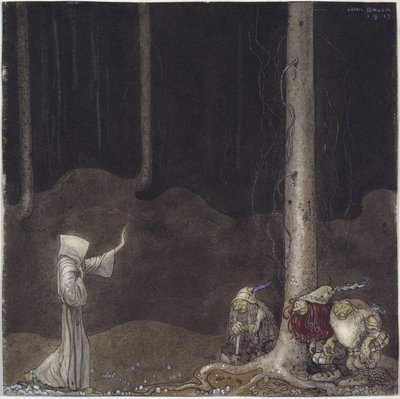 Hermano Martín y los tres trolls de John Bauer
