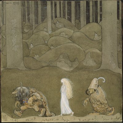 La princesa y los trolls de John Bauer