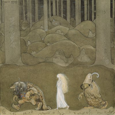 La princesa y los trolls de John Bauer