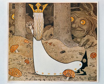 La Princesa y el Troll. De Bland Tomtar och Troll, 1913 de John Bauer
